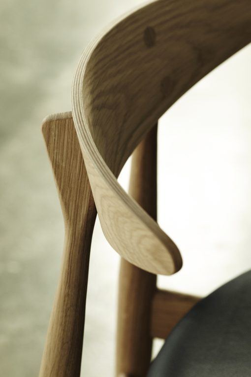 Carl Hanson and Sohn solid wood chair with simple and elegant lines