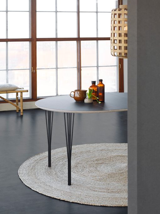 symphony dining table with metal legs