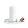Holmegaard – Candle holder with Leather handle