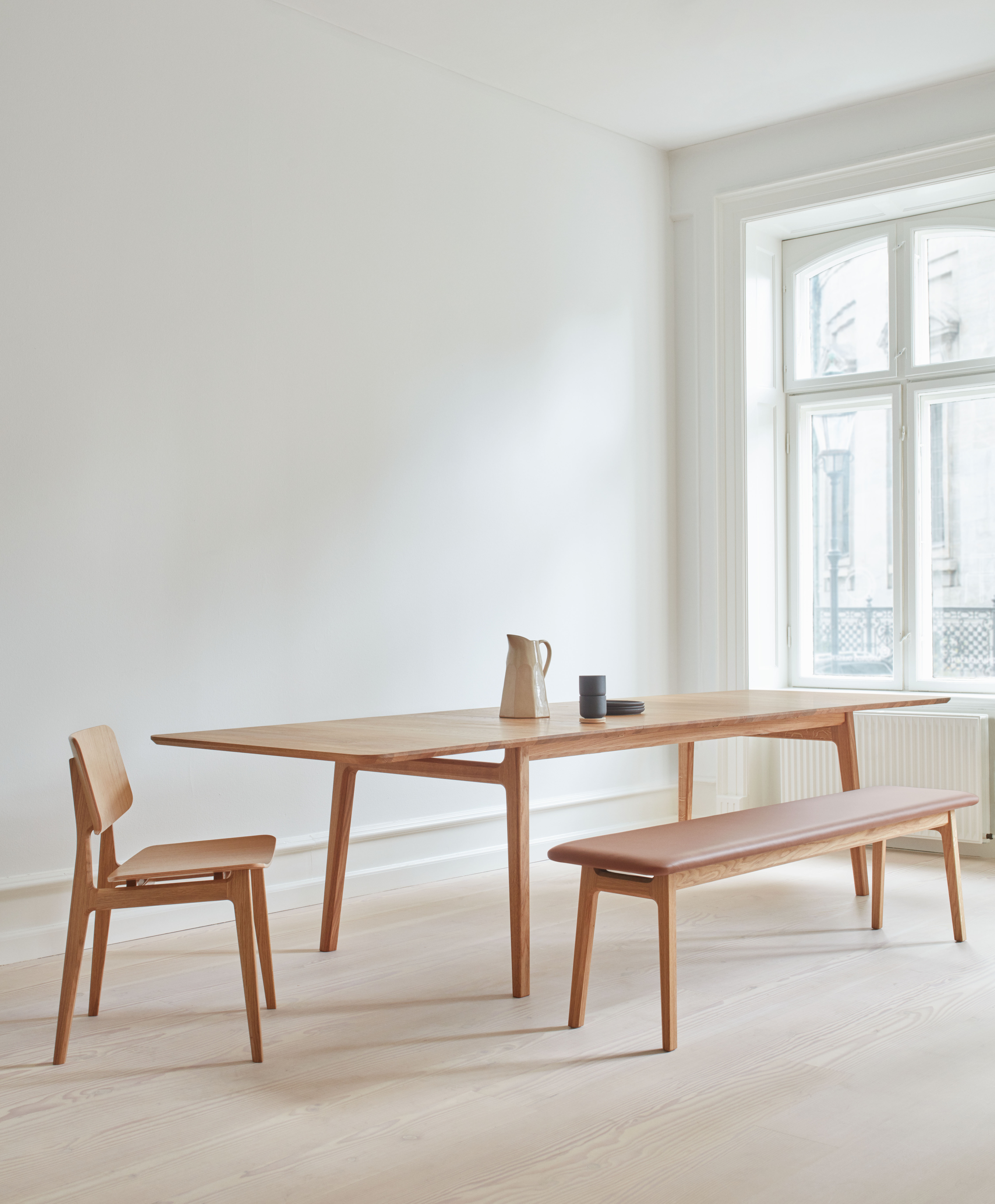 Bank-Tisch Kombination BERLIN aus Holz